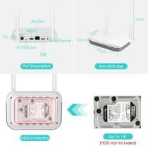 Mini Grabadora Video 8ch Deteccion Facial ✅Wifi